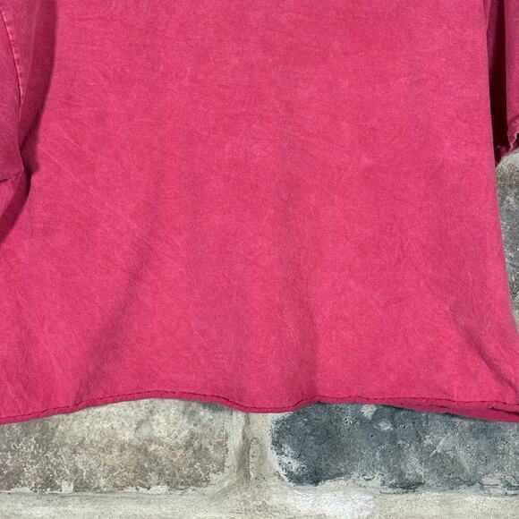 Coca Cola Cropped‎ T-Shirt Woman's Large Classic Lightweight Red White Faded - Picture 6 of 9